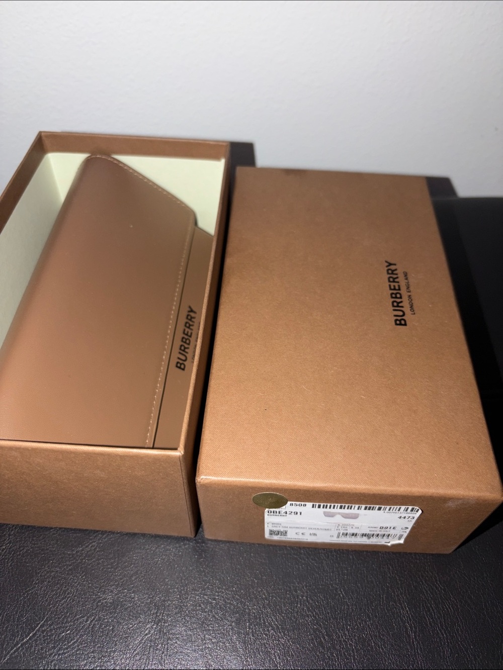 Burberry Brown Leather Long Card Holder Wallet